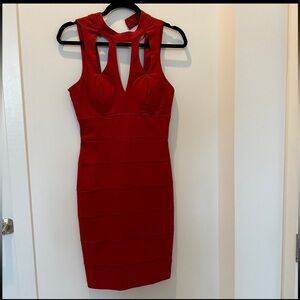 Bandage cut out dress